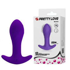 Анальная вибропробка Pretty Love Фиолетовая  BI-040067-1