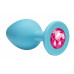 Анальная пробка Emotions Cutie Small Turquoise pink crystal 4011-06Lola