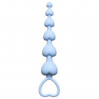 Анальная цепочка Heart's Beads Blue 4101-02Lola