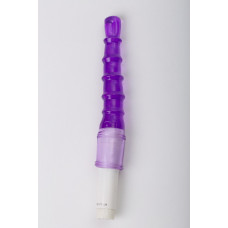 Анальный вибратор фиолетовый ребристый 47168-MM