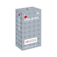 Презервативы Unilatex Dotted 12+3 шт в подарок 3020Un