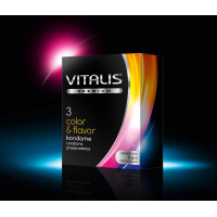 Презервативы VITALIS premium №3 Color & flavor 3253VP