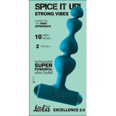 Анальная цепочка с перезаряжаемой вибропулей Spice it Up Excellence 2.0 8016-05lola