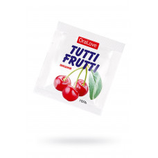Съедобная гель-смазка TUTTI-FRUTTI для орального секса со вкусом вишни, 4 гр по 20 шт в упаковке
