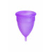 Гигиеническая менструальная чаша Eromantica, силикон, фиолетовый, S