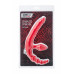 Безремневой страпон Black & Red by TOYFA с вибропулей, влагостойкий, силикон, красный, 35 см