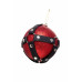 Новогодний шар с клепками Pecado BDSM, красный, 10 см