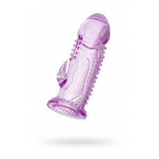 Насадка на пенис TOYFA, TPE, фиолетовая, 13,5 см