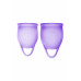 Менструальная чаша Satisfyer Feel Confident, 2 шт в наборе, Силикон, Фиолетовый