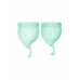 Менструальная чаша Satisfyer Feel Secure, 2 шт в наборе, Силикон, Зеленый