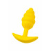 Анальная втулка Eromantica Vikki, силикон, желтый, 9 см