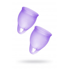 Менструальная чаша Satisfyer Feel Confident, 2 шт в наборе, Силикон, Фиолетовый
