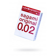 Презервативы Sagami Original 0.02  УЛЬТРАТОНКИЕ,гладкие №3