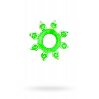 Эрекционное кольцо на пенис TOYFA, TPE, зеленый