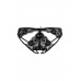 Эротические трусики Erolanta Lingerie Collection, кружевные с ажурными вырезами, черные (42-44)