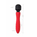 Двусторонний вибромассажер Black&Red by Toyfa, силикон, красный, 21 см