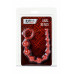 Анальная цепочка Black & Red by TOYFA, водонепроницаемая, ПВХ, красная, 31 см, Ø 3 см
