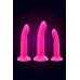 Фаллоимитатор, светящийся в темноте Beyond by Toyfa Clint Glow, силикон, розовый, 20 см