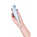 Вакуум-волновой бесконтактный стимулятор клитора Satisfyer Twirling Pro, силикон, голубой