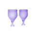Менструальная чаша Satisfyer Feel Secure, 2 шт в наборе, Силикон, Фиолетовый
