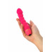 Вибратор Штучки-дрючки, силикон, розовый, 16 см