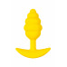 Анальная втулка Eromantica Vikki, силикон, желтый, 9 см