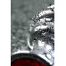 Анальный страз Metal by TOYFA, металл, серебристый, с кристаллом цвета рубин, 8 см, Ø 3,5 см, 95 г