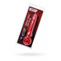 Насадка на пенис Black & Red by TOYFA с вибрацией, силикон, красный, 24 см