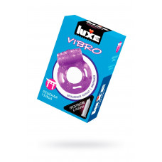 Виброкольцо LUXE VIBRO Бешеная гейша + презерватив, 1 шт