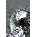 Анальный страз Metal by TOYFA, металл, серебристый, с кристаллом цвета рубин, 8 см, Ø 3,4 см, 85 г