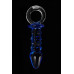 Анальная втулка Sexus Glass, стекло, синяя, 16 см, Ø 3,5 см