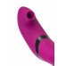 Вибратор c клиторальным стимулятором JOS Spinser, силикон, фиолетовый, 23 см