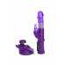 Вибратор с клиторальным стимулятором TOYFA A-Toys  , TPR, Фиолетовый, 22 см