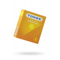 Презервативы ребристые TOREX  латекс, №3, 18 см