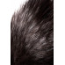 Анальная втулка с хвостом чернобурой лисы POPO Pleasure by TOYFA, M, силикон, черная, 45 см, Ø 3,3 см