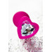Анальная втулка Штучки-дрючки водонепроницаемая, силикон, розовая, 7 см, Ø 2 см
