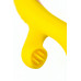 Вакуум-волновой стимулятор Eromantica Mia с вибрацией и язычками, силикон, желтый, 22 см