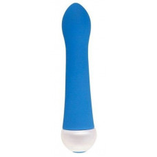 Синий вибратор Fashion Succubi Caressing Vibe - 14,5 см.