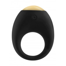 Черное эрекционное кольцо Eclipse Vibrating Cock Ring