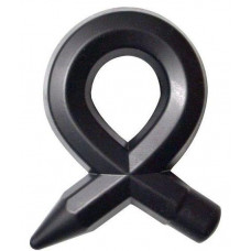 Чёрное силиконовое эрекционное кольцо RINGS LIQUID SILICONE