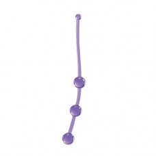 Фиолетовая анальная цепочка JAMMY JELLY ANAL 3 BEADS VIOLET - 15 см.