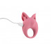 Розовое перезаряжаемое эрекционное кольцо Kitten Kiki