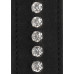 Черные наручники Diamond Studded Wrist Cuffs