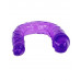 Фиолетовый двусторонний фаллоимитатор - 29,8 см.