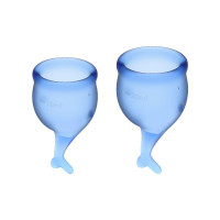 Набор менструальных чаш, 2шт Feel Secure Menstrual Cup Dark Blue