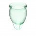 Набор менструальных чаш, 2шт Feel confident Menstrual Cup Light Green