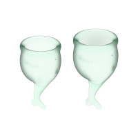 Набор менструальных чаш 2 шт Feel Secure Menstrual Cup Light Green