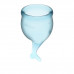 Набор менструальных чаш 2 шт Feel Secure Menstrual Cup Light Blue
