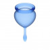Набор менструальных чаш, 2шт Feel Good Menstrual Cup Dark Blue