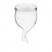 Набор менструальных чаш 2 шт Feel Secure Menstrual Cup Transparent